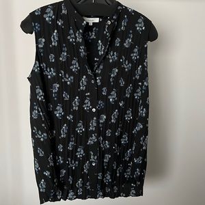 Floral Sleeveless Vince Blouse - M